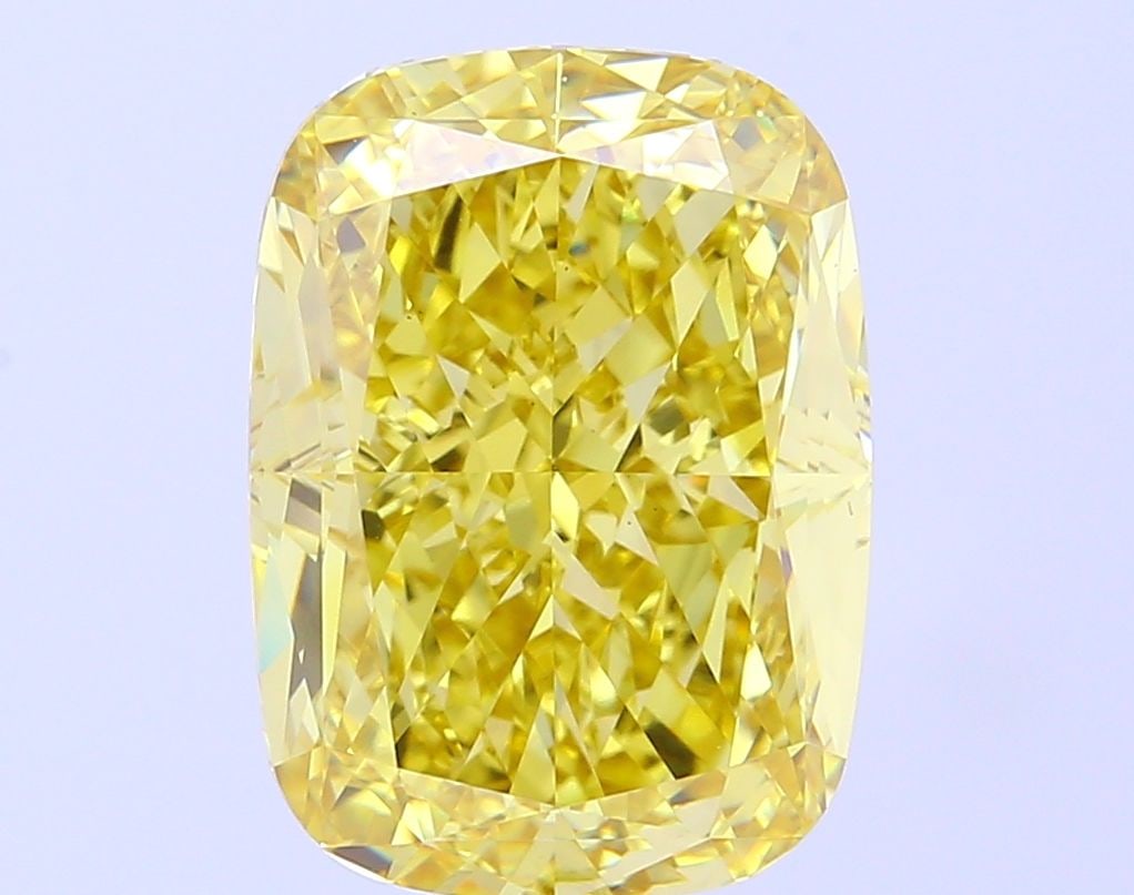 Loose Diamond - CUSHION MODIFIED 8.89ct Fancy Vivid Yellow VS1: Loose Diamond - CUSHION MODIFIED 8.89ct Fancy Vivid Yellow VS1 Source: This is a real non-mined Diamond that has been grown in a lab Shape: CUSHION MODIFIED Carats: 8.89 Color: Fancy Vivid Yellow Cert