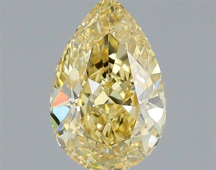 Loose Diamond - PEAR 1.56ct Fancy Intense Yellow VS1: Loose Diamond - PEAR 1.56ct Fancy Intense Yellow VS1 Source: This is a real non-mined Diamond that has been grown in a lab Shape: PEAR Carats: 1.56 Color: Fancy Intense Yellow Certification: IGI Video