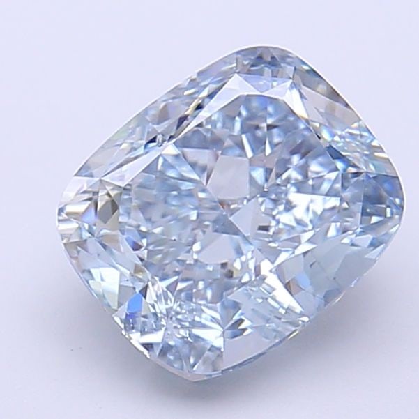 Loose Diamond - CUSHION MODIFIED 2.32ct Fancy Intense Blue VS2: Loose Diamond - CUSHION MODIFIED 2.32ct Fancy Intense Blue VS2 Source: This is a real non-mined Diamond that has been grown in a lab Shape: CUSHION MODIFIED Carats: 2.32 Color: Fancy Intense Blue Cert