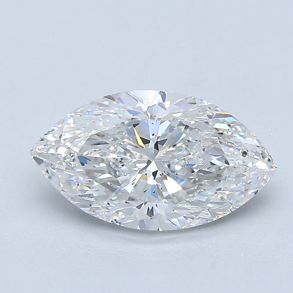 Loose Diamond - MARQUISE 2.01ct E SI2: Loose Diamond - MARQUISE 2.01ct E SI2 Source: Natural Mined Diamond Shape: MARQUISE Carats: 2.01 Color: E Clarity: SI2 Certification: GIA Condition: Pre-Owned PLEASE NOTE: Framed, Large, or heavy item