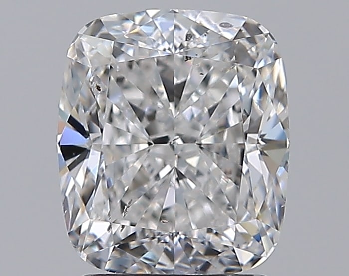 Loose Diamond - CUSHION 2.51ct F SI2: Loose Diamond - CUSHION 2.51ct F SI2 Source: Natural Mined Diamond Shape: CUSHION Carats: 2.51 Color: F Clarity: SI2 Certification: GIA Condition: Pre-Owned PLEASE NOTE: Framed, Large, or heavy items 