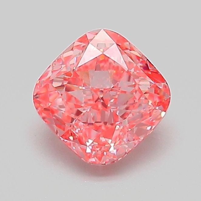 Loose Diamond - CUSHION MODIFIED 1.02ct Fancy Vivid Pink VVS2: Loose Diamond - CUSHION MODIFIED 1.02ct Fancy Vivid Pink VVS2 Source: This is a real non-mined Diamond that has been grown in a lab Shape: CUSHION MODIFIED Carats: 1.02 Color: Fancy Vivid Pink Certifi
