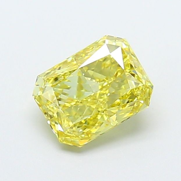 Loose Diamond - RADIANT 1.55ct Fancy Intense Yellow VVS2: Loose Diamond - RADIANT 1.55ct Fancy Intense Yellow VVS2 Source: This is a real non-mined Diamond that has been grown in a lab Shape: RADIANT Carats: 1.55 Color: Fancy Intense Yellow Certification: IG