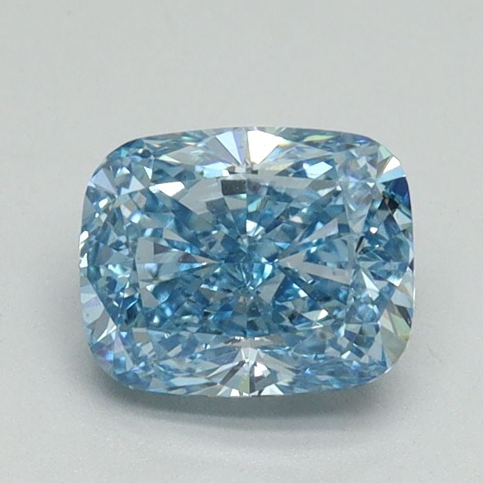 Loose Diamond - CUSHION BRILLIANT 1.12ct Fancy Vivid Blue VS2: Loose Diamond - CUSHION BRILLIANT 1.12ct Fancy Vivid Blue VS2 Source: This is a real non-mined Diamond that has been grown in a lab Shape: CUSHION BRILLIANT Carats: 1.12 Color: Fancy Vivid Blue Certif