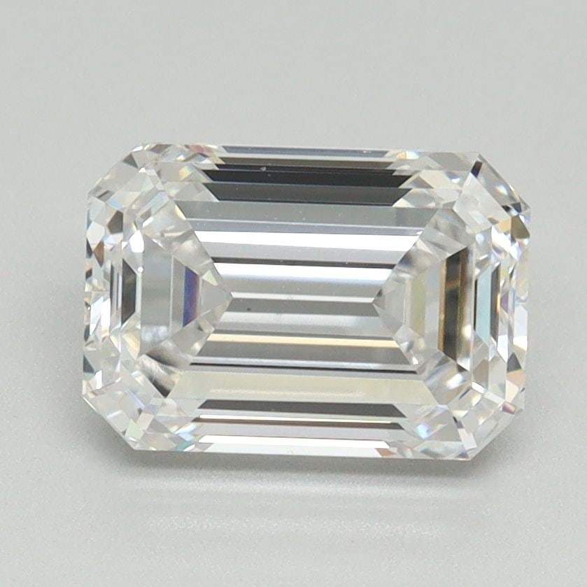 Loose Diamond - EMERALD 2.08ct E VS1: Loose Diamond - EMERALD 2.08ct E VS1 Source: This is a real non-mined Diamond that has been grown in a lab Shape: EMERALD Carats: 2.08 Color: E Clarity: VS1 Certification: NONE Video: