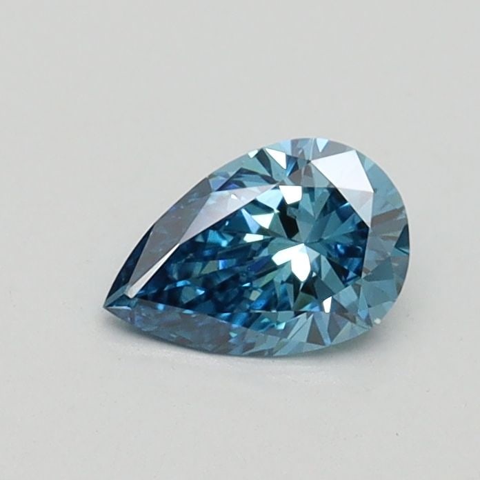Loose Diamond - PEAR 0.36ct Fancy Vivid Blue VS1: Loose Diamond - PEAR 0.36ct Fancy Vivid Blue VS1 Source: This is a real non-mined Diamond that has been grown in a lab Shape: PEAR Carats: 0.36 Color: Fancy Vivid Blue Certification: IGI Video: