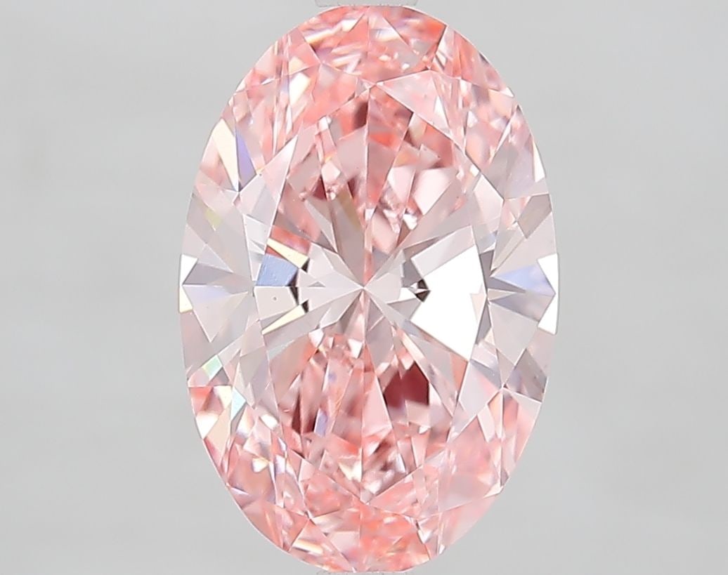Loose Diamond - OVAL 3.01ct Fancy Vivid Pink VVS2: Loose Diamond - OVAL 3.01ct Fancy Vivid Pink VVS2 Source: This is a real non-mined Diamond that has been grown in a lab Shape: OVAL Carats: 3.01 Color: Fancy Vivid Pink Certification: IGI Video: