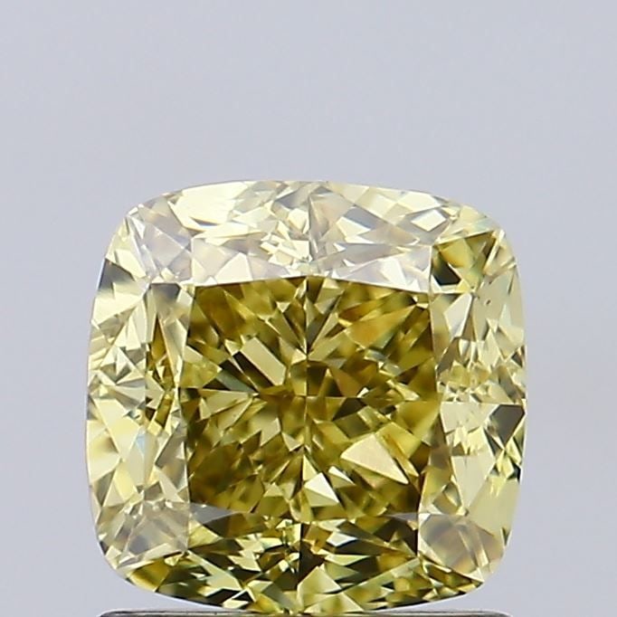 Loose Diamond - CUSHION MODIFIED 1.32ct Fancy Intense Yellow VS1: Loose Diamond - CUSHION MODIFIED 1.32ct Fancy Intense Yellow VS1 Source: This is a real non-mined Diamond that has been grown in a lab Shape: CUSHION MODIFIED Carats: 1.32 Color: Fancy Intense Yellow 