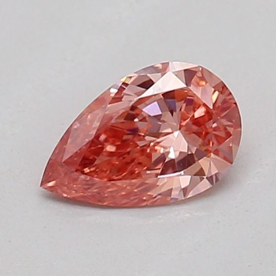 Loose Diamond - PEAR 0.24ct Fancy Vivid Brownish Pink VS1: Loose Diamond - PEAR 0.24ct Fancy Vivid Brownish Pink VS1 Source: This is a real non-mined Diamond that has been grown in a lab Shape: PEAR Carats: 0.24 Color: Fancy Vivid Brownish Pink Certification: