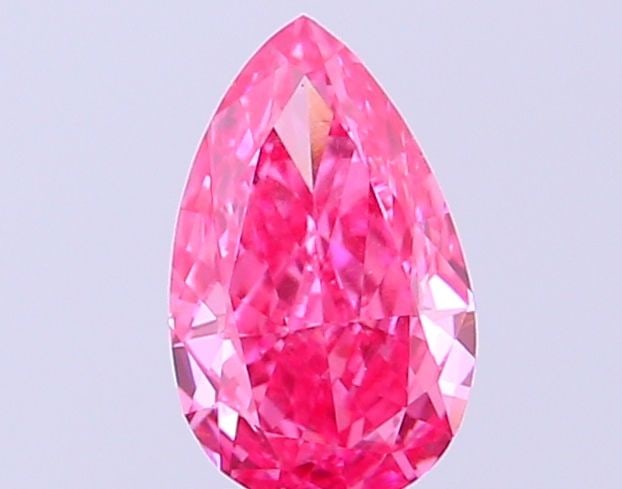 Loose Diamond - PEAR 0.39ct Fancy Vivid Pink SI1: Loose Diamond - PEAR 0.39ct Fancy Vivid Pink SI1 Source: This is a real non-mined Diamond that has been grown in a lab Shape: PEAR Carats: 0.39 Color: Fancy Vivid Pink Certification: IGI Video: