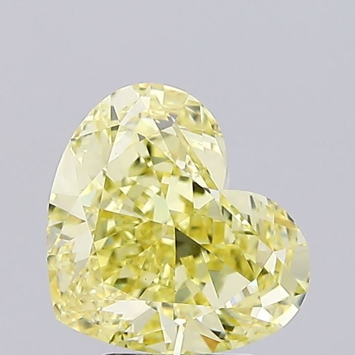 Loose Diamond - HEART 5.0ct Fancy Intense Yellow VS1: Loose Diamond - HEART 5.0ct Fancy Intense Yellow VS1 Source: This is a real non-mined Diamond that has been grown in a lab Shape: HEART Carats: 5.0 Color: Fancy Intense Yellow Certification: IGI