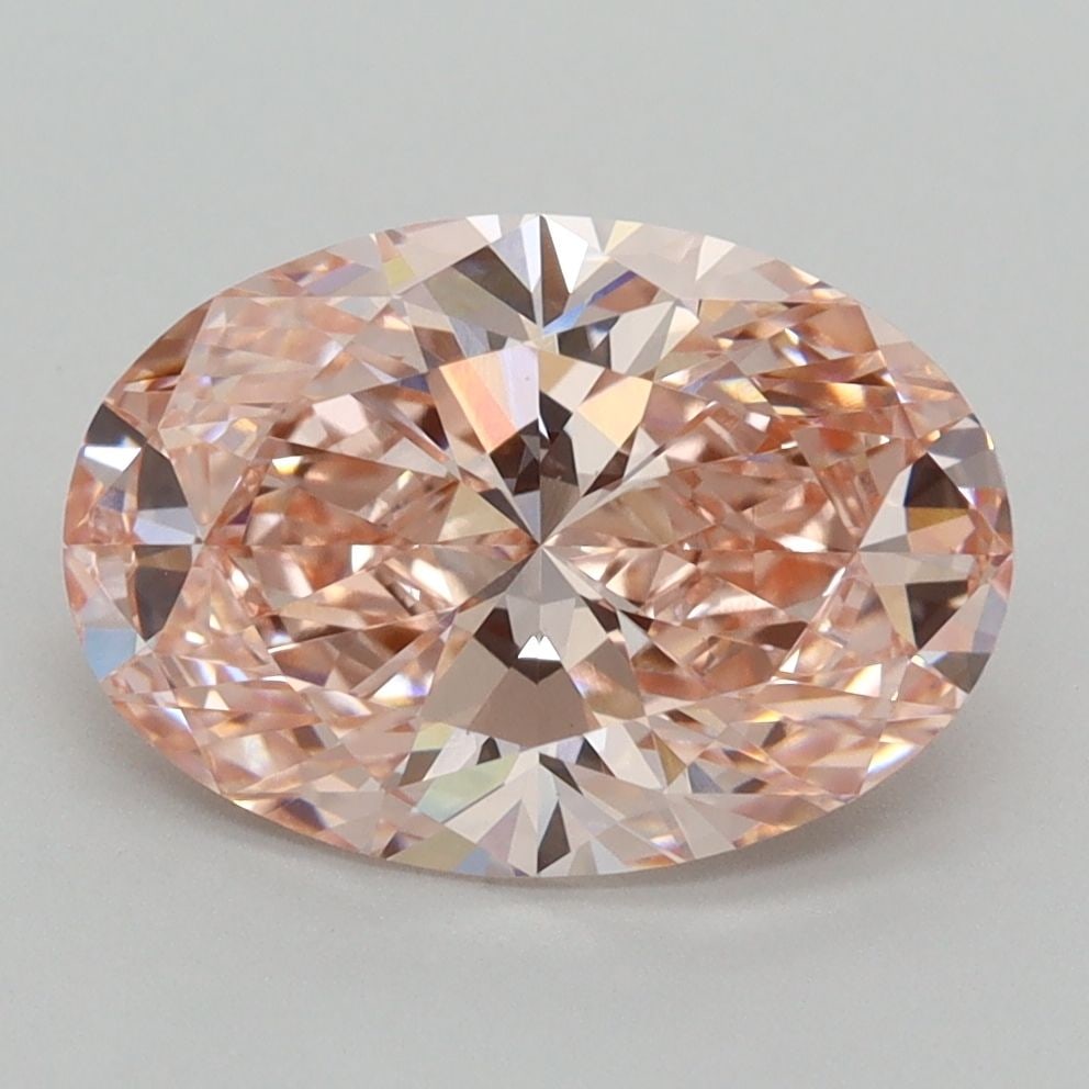 Loose Diamond - OVAL 3.02ct Fancy Vivid Pink VVS2: Loose Diamond - OVAL 3.02ct Fancy Vivid Pink VVS2 Source: This is a real non-mined Diamond that has been grown in a lab Shape: OVAL Carats: 3.02 Color: Fancy Vivid Pink Certification: IGI Video:
