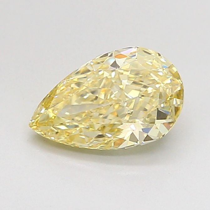 Loose Diamond - PEAR 1.1ct Fancy Yellow VVS2: Loose Diamond - PEAR 1.1ct Fancy Yellow VVS2 Source: This is a real non-mined Diamond that has been grown in a lab Shape: PEAR Carats: 1.1 Color: Fancy Yellow Certification: IGI Video: