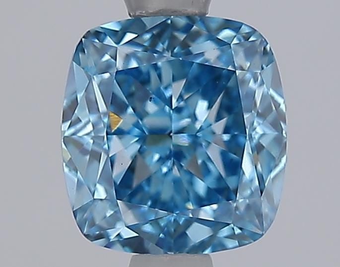Loose Diamond - CUSHION MODIFIED 1.6ct Fancy Vivid Blue VS1: Loose Diamond - CUSHION MODIFIED 1.6ct Fancy Vivid Blue VS1 Source: This is a real non-mined Diamond that has been grown in a lab Shape: CUSHION MODIFIED Carats: 1.6 Color: Fancy Vivid Blue Certificat
