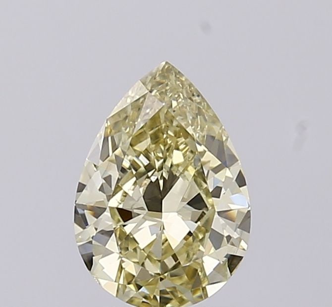Loose Diamond - PEAR 1.34ct Fancy Light Yellow VS2: Loose Diamond - PEAR 1.34ct Fancy Light Yellow VS2 Source: This is a real non-mined Diamond that has been grown in a lab Shape: PEAR Carats: 1.34 Color: Fancy Light Yellow Certification: IGI Video: