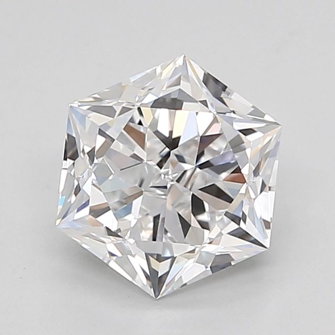 Loose Diamond - HEXAGONAL 2.07ct D FL: Loose Diamond - HEXAGONAL 2.07ct D FL Source: This is a real non-mined Diamond that has been grown in a lab Shape: HEXAGONAL Carats: 2.07 Color: D Clarity: FL Certification: GIA Video: