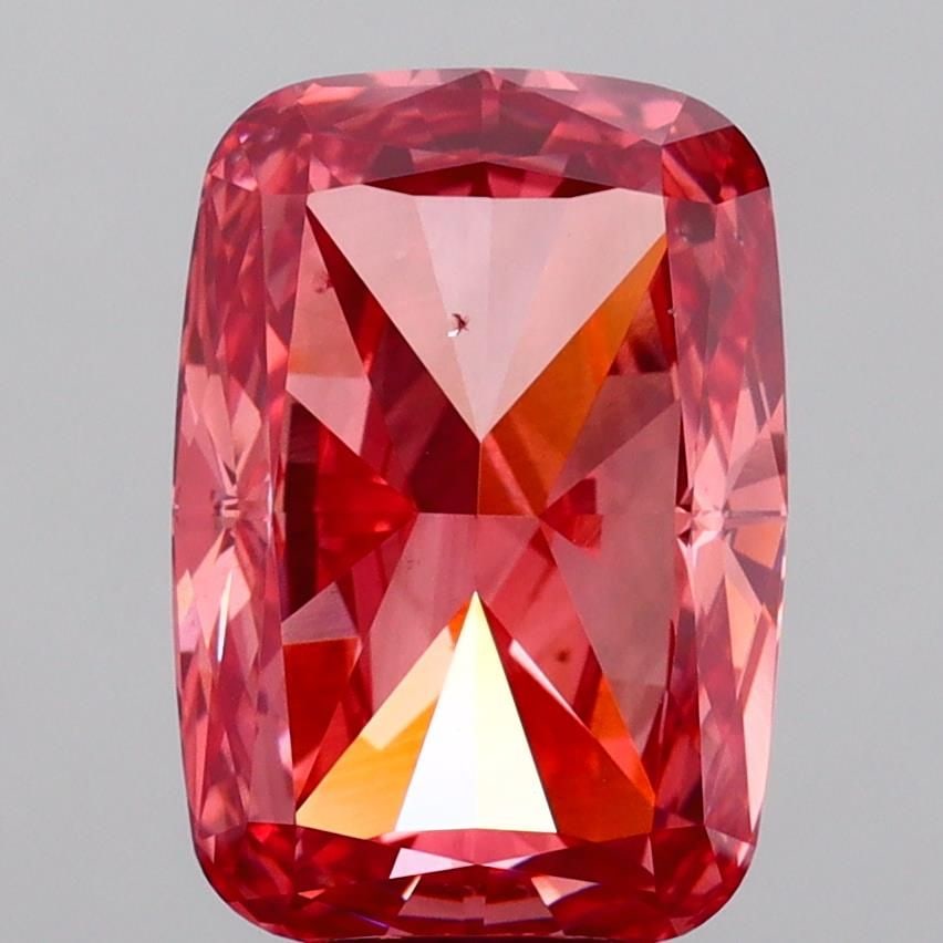 Loose Diamond - CUSHION MODIFIED 5.32ct Fancy Vivid Pink VS2: Loose Diamond - CUSHION MODIFIED 5.32ct Fancy Vivid Pink VS2 Source: This is a real non-mined Diamond that has been grown in a lab Shape: CUSHION MODIFIED Carats: 5.32 Color: Fancy Vivid Pink Certific