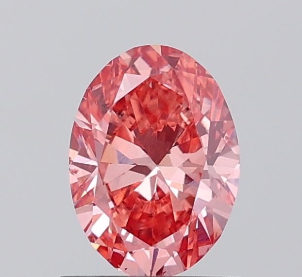 Loose Diamond - OVAL 1.04ct Fancy Vivid Pink VS2: Loose Diamond - OVAL 1.04ct Fancy Vivid Pink VS2 Source: This is a real non-mined Diamond that has been grown in a lab Shape: OVAL Carats: 1.04 Color: Fancy Vivid Pink Certification: IGI Video: