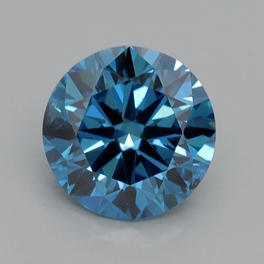 Loose Diamond - ROUND 1.8ct Fancy Vivid Blue SI1: Loose Diamond - ROUND 1.8ct Fancy Vivid Blue SI1 Source: This is a real non-mined Diamond that has been grown in a lab Shape: ROUND Carats: 1.8 Color: Fancy Vivid Blue Certification: IGI Video: