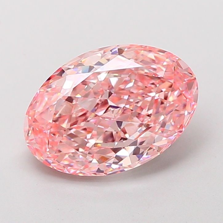 Loose Diamond - OVAL 3.68ct Fancy Vivid Pink VVS1: Loose Diamond - OVAL 3.68ct Fancy Vivid Pink VVS1 Source: This is a real non-mined Diamond that has been grown in a lab Shape: OVAL Carats: 3.68 Color: Fancy Vivid Pink Certification: IGI Video: