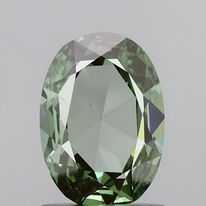 Loose Diamond - OVAL 0.81ct Fancy Vivid Green VS1: Loose Diamond - OVAL 0.81ct Fancy Vivid Green VS1 Source: This is a real non-mined Diamond that has been grown in a lab Shape: OVAL Carats: 0.81 Color: Fancy Vivid Green Certification: IGI Video: