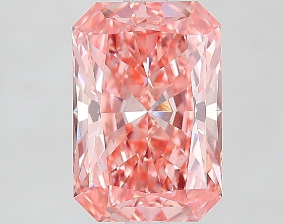 Loose Diamond - RADIANT 2.81ct Fancy Vivid Pink VS1: Loose Diamond - RADIANT 2.81ct Fancy Vivid Pink VS1 Source: This is a real non-mined Diamond that has been grown in a lab Shape: RADIANT Carats: 2.81 Color: Fancy Vivid Pink Certification: IGI Video: