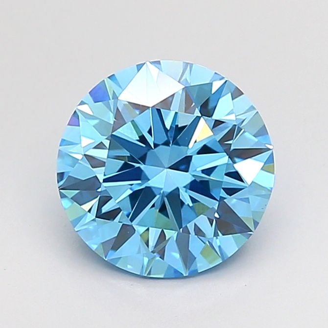Ideal Loose Diamond - ROUND 2.0ct Fancy Vivid Blue VS1: Ideal Loose Diamond - ROUND 2.0ct Fancy Vivid Blue VS1 Source: This is a real non-mined Diamond that has been grown in a lab Shape: ROUND Carats: 2.0 Color: Fancy Vivid Blue Certification: IGI Video: