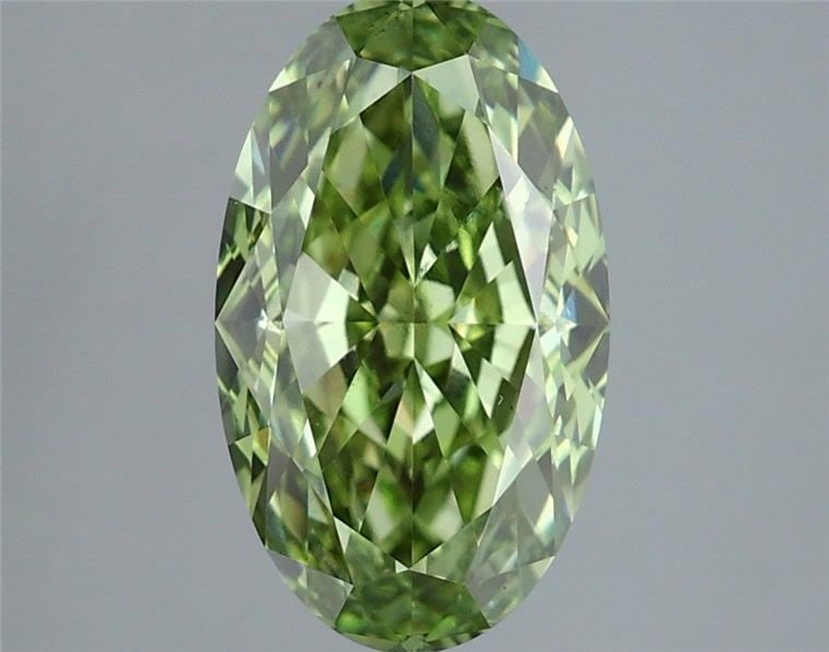 Loose Diamond - OVAL 3.03ct Fancy Vivid Green VS1: Loose Diamond - OVAL 3.03ct Fancy Vivid Green VS1 Source: This is a real non-mined Diamond that has been grown in a lab Shape: OVAL Carats: 3.03 Color: Fancy Vivid Green Certification: IGI Video: