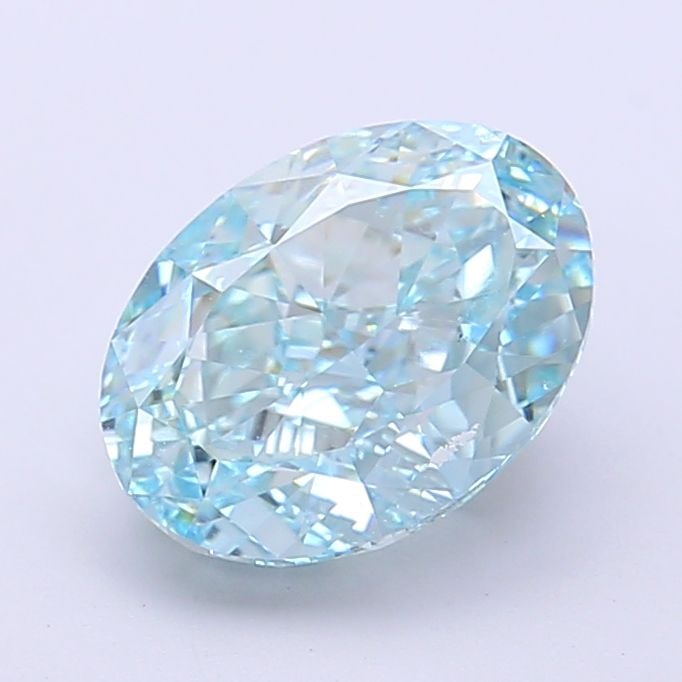 Loose Diamond - OVAL 2.5ct Fancy Vivid Blueish Green VS1: Loose Diamond - OVAL 2.5ct Fancy Vivid Blueish Green VS1 Source: This is a real non-mined Diamond that has been grown in a lab Shape: OVAL Carats: 2.5 Color: Fancy Vivid Blueish Green Certification: I