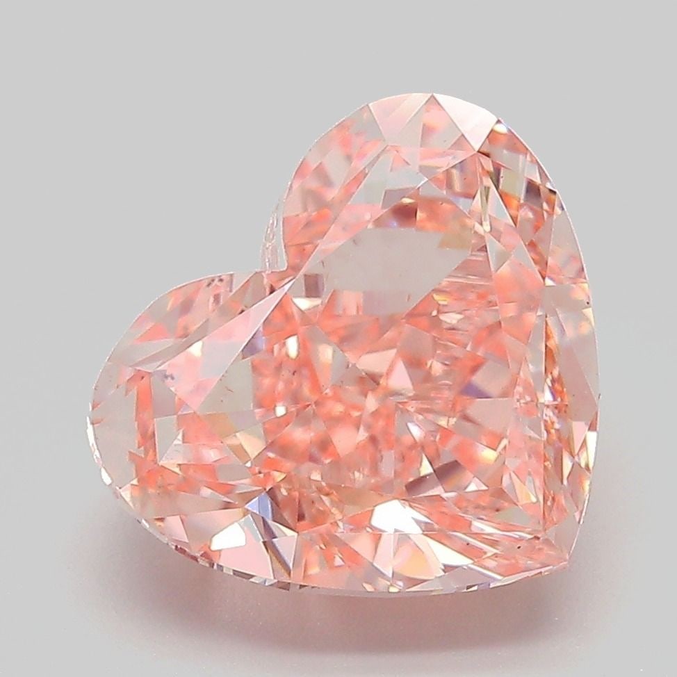 Loose Diamond - HEART 5.27ct Fancy Vivid Pink VS1: Loose Diamond - HEART 5.27ct Fancy Vivid Pink VS1 Source: This is a real non-mined Diamond that has been grown in a lab Shape: HEART Carats: 5.27 Color: Fancy Vivid Pink Certification: IGI Video: