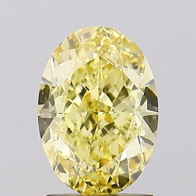 Loose Diamond - OVAL 2.25ct Fancy Intense Yellow VVS2: Loose Diamond - OVAL 2.25ct Fancy Intense Yellow VVS2 Source: This is a real non-mined Diamond that has been grown in a lab Shape: OVAL Carats: 2.25 Color: Fancy Intense Yellow Certification: IGI Vide