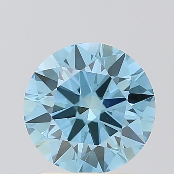 Ideal Loose Diamond - ROUND 1.3ct Fancy Vivid Blue VS1: Ideal Loose Diamond - ROUND 1.3ct Fancy Vivid Blue VS1 Source: This is a real non-mined Diamond that has been grown in a lab Shape: ROUND Carats: 1.3 Color: Fancy Vivid Blue Certification: IGI Video: