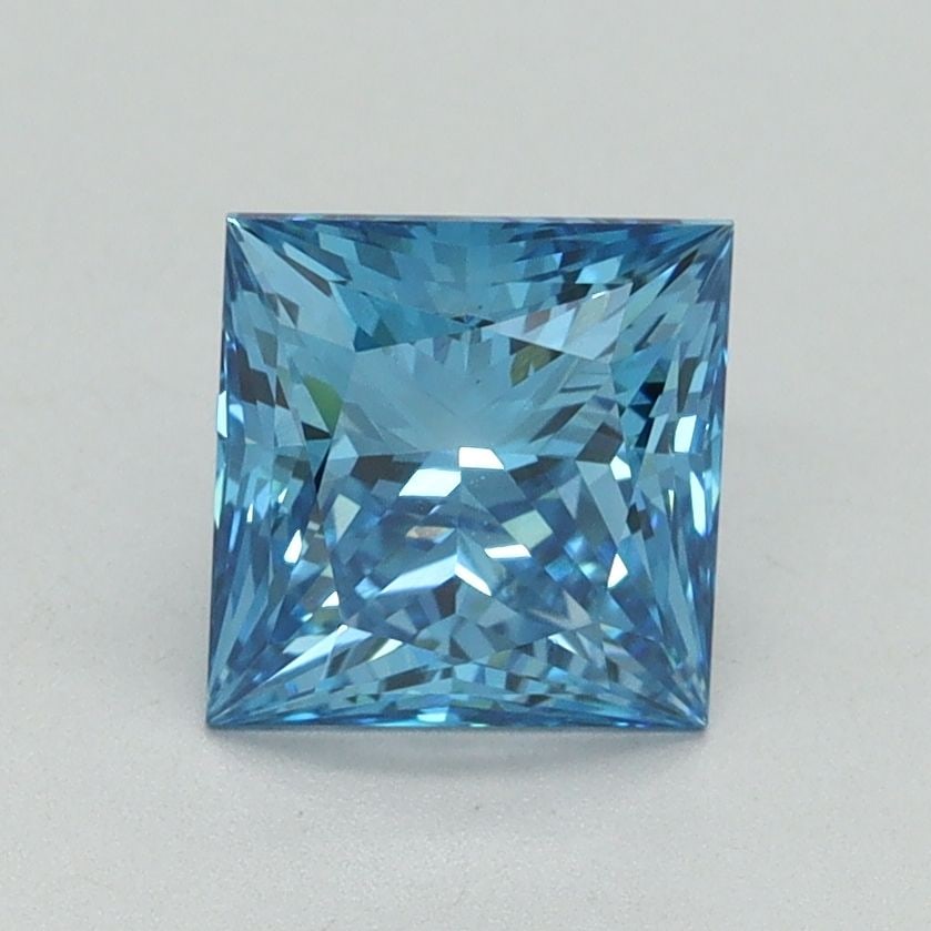 Loose Diamond - PRINCESS 1.51ct Fancy Vivid Blue VS1: Loose Diamond - PRINCESS 1.51ct Fancy Vivid Blue VS1 Source: This is a real non-mined Diamond that has been grown in a lab Shape: PRINCESS Carats: 1.51 Color: Fancy Vivid Blue Certification: IGI Video