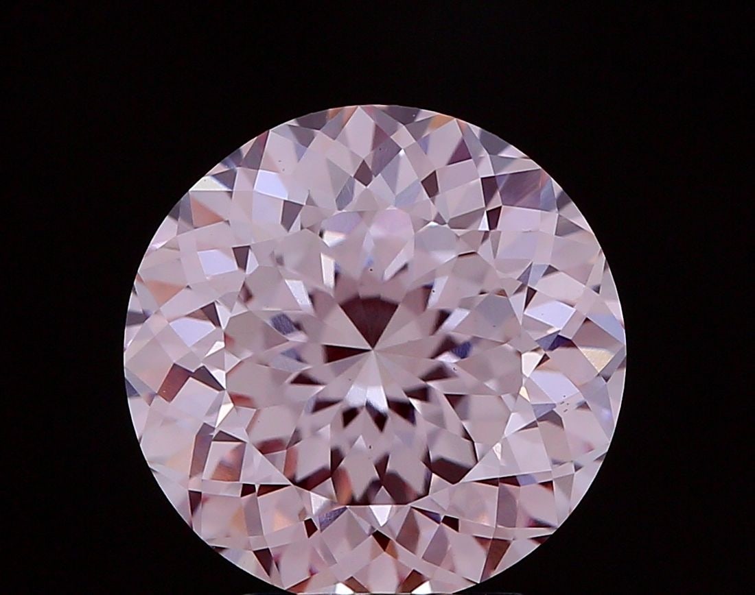 Loose Diamond - ROUND 4.61ct Fancy Pink VS1: Loose Diamond - ROUND 4.61ct Fancy Pink VS1 Source: This is a real non-mined Diamond that has been grown in a lab Shape: ROUND Carats: 4.61 Color: Fancy Pink Certification: IGI Video: