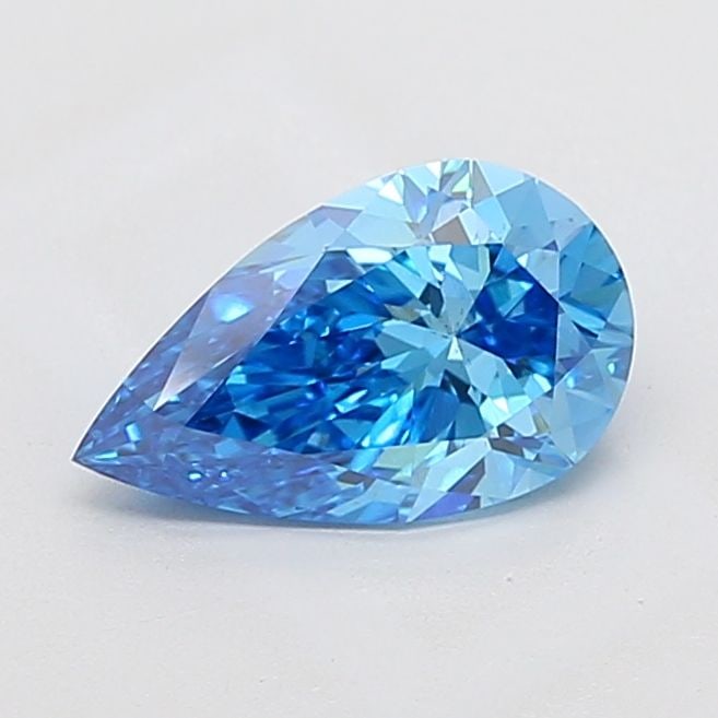 Loose Diamond - PEAR 2.01ct Fancy Vivid Blue VS2: Loose Diamond - PEAR 2.01ct Fancy Vivid Blue VS2 Source: This is a real non-mined Diamond that has been grown in a lab Shape: PEAR Carats: 2.01 Color: Fancy Vivid Blue Certification: IGI Video: