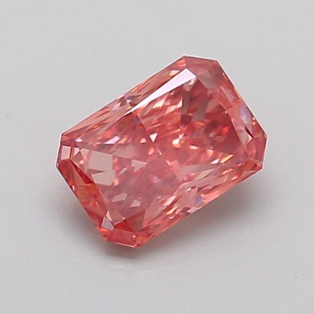 Loose Diamond - RADIANT 0.84ct Fancy Vivid Brownish Pink VS2: Loose Diamond - RADIANT 0.84ct Fancy Vivid Brownish Pink VS2 Source: This is a real non-mined Diamond that has been grown in a lab Shape: RADIANT Carats: 0.84 Color: Fancy Vivid Brownish Pink Certific