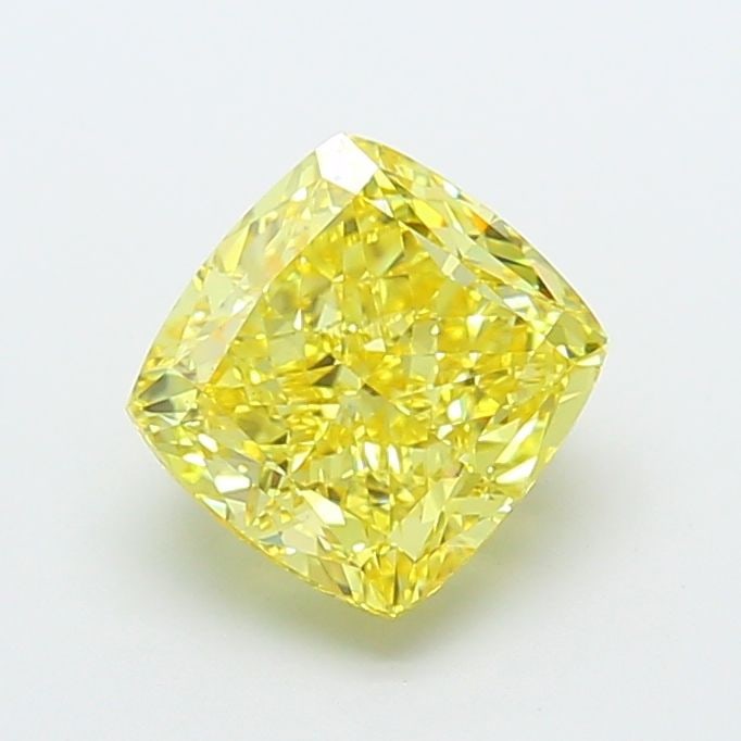Loose Diamond - CUSHION MODIFIED 4.52ct Fancy Intense Yellow VS2: Loose Diamond - CUSHION MODIFIED 4.52ct Fancy Intense Yellow VS2 Source: This is a real non-mined Diamond that has been grown in a lab Shape: CUSHION MODIFIED Carats: 4.52 Color: Fancy Intense Yellow 