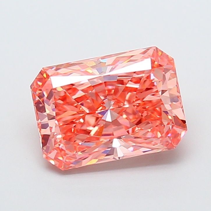 Loose Diamond - RADIANT 3.05ct Fancy Vivid Pink VS1: Loose Diamond - RADIANT 3.05ct Fancy Vivid Pink VS1 Source: This is a real non-mined Diamond that has been grown in a lab Shape: RADIANT Carats: 3.05 Color: Fancy Vivid Pink Certification: IGI PLEASE 