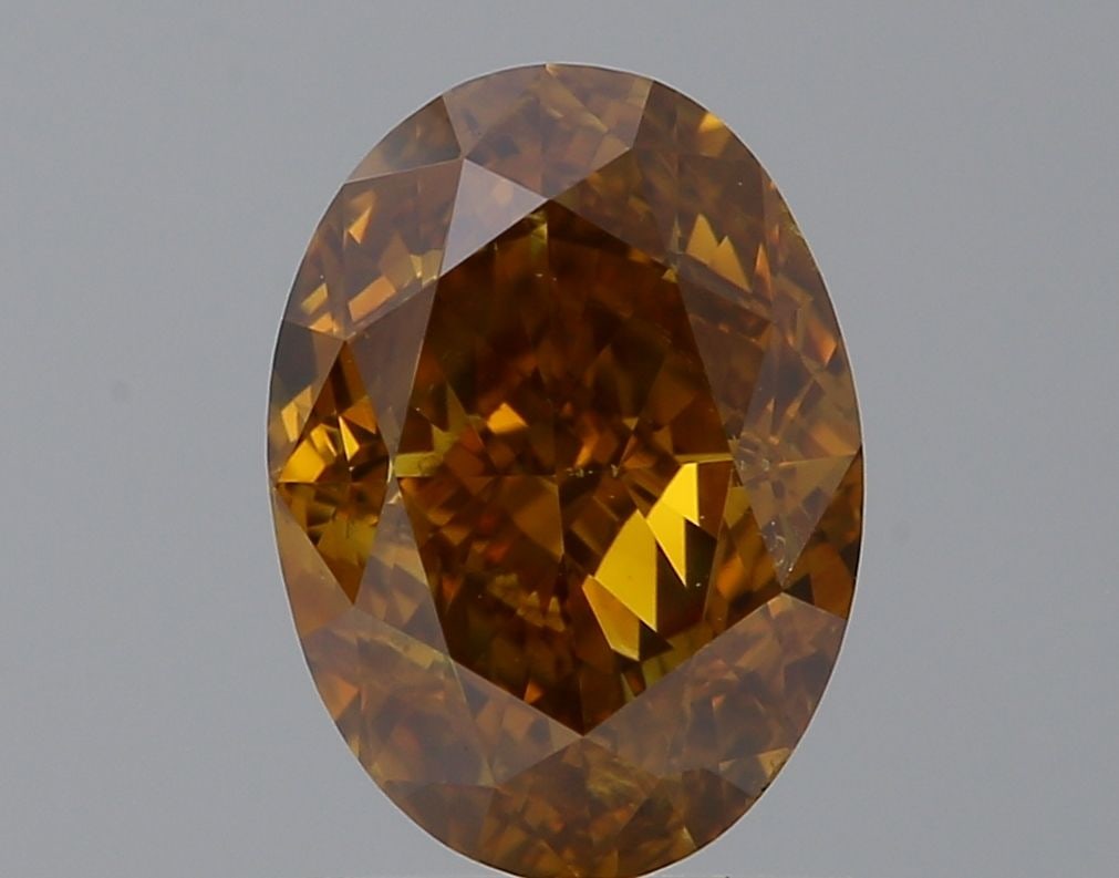 Loose Diamond - OVAL 1.5ct Fancy Deep Brownish Yellowish Orange SI1: Loose Diamond - OVAL 1.5ct Fancy Deep Brownish Yellowish Orange SI1 Source: Natural Shape: OVAL Carats: 1.5 Color: Fancy Deep Brownish Yellowish Orange Certification: GIA Video:
