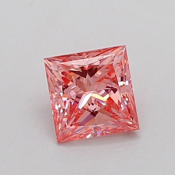 Loose Diamond - PRINCESS 0.71ct Fancy Intense Pink SI2: Loose Diamond - PRINCESS 0.71ct Fancy Intense Pink SI2 Source: This is a real non-mined Diamond that has been grown in a lab Shape: PRINCESS Carats: 0.71 Color: Fancy Intense Pink Certification: NONE 