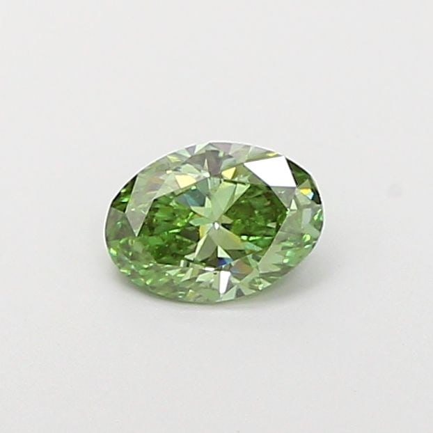 Loose Diamond - OVAL 0.55ct Fancy Vivid Green VVS2: Loose Diamond - OVAL 0.55ct Fancy Vivid Green VVS2 Source: This is a real non-mined Diamond that has been grown in a lab Shape: OVAL Carats: 0.55 Color: Fancy Vivid Green Certification: IGI Video: