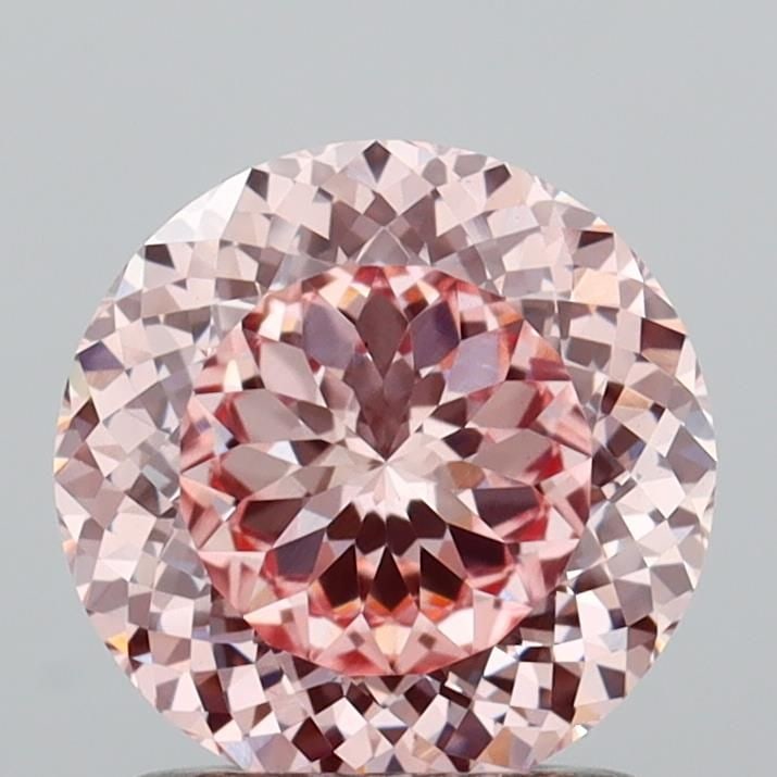 Loose Diamond - ROUND 1.34ct Fancy Pink VS1: Loose Diamond - ROUND 1.34ct Fancy Pink VS1 Source: This is a real non-mined Diamond that has been grown in a lab Shape: ROUND Carats: 1.34 Color: Fancy Pink Certification: IGI Video: