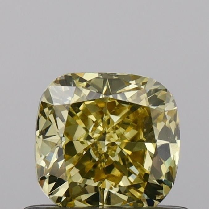 Loose Diamond - CUSHION BRILLIANT 0.69ct Fancy Intense Yellow VS1: Loose Diamond - CUSHION BRILLIANT 0.69ct Fancy Intense Yellow VS1 Source: This is a real non-mined Diamond that has been grown in a lab Shape: CUSHION BRILLIANT Carats: 0.69 Color: Fancy Intense