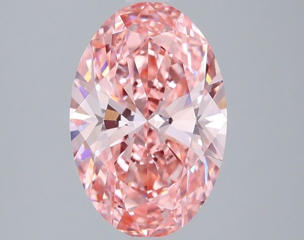 Loose Diamond - OVAL 2.51ct Fancy Vivid Pink VS1: Loose Diamond - OVAL 2.51ct Fancy Vivid Pink VS1 Source: This is a real non-mined Diamond that has been grown in a lab Shape: OVAL Carats: 2.51 Color: Fancy Vivid Pink Certification: IGI Video: