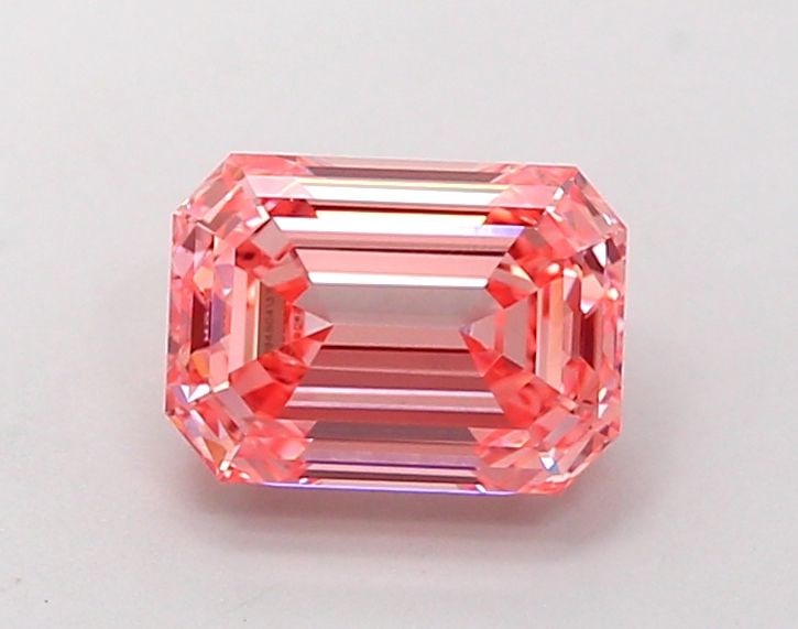 Loose Diamond - EMERALD 1.5ct Fancy Vivid Pink VS2: Loose Diamond - EMERALD 1.5ct Fancy Vivid Pink VS2 Source: This is a real non-mined Diamond that has been grown in a lab Shape: EMERALD Carats: 1.5 Color: Fancy Vivid Pink Certification: IGI Video: