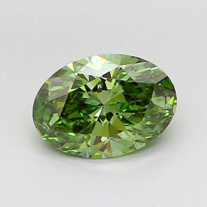 Loose Diamond - OVAL 2.02ct Fancy Vivid Green VS1: Loose Diamond - OVAL 2.02ct Fancy Vivid Green VS1 Source: This is a real non-mined Diamond that has been grown in a lab Shape: OVAL Carats: 2.02 Color: Fancy Vivid Green Certification: IGI Video: