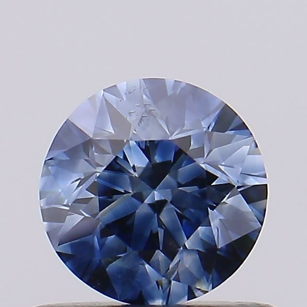 Loose Diamond - ROUND 0.53ct Fancy Vivid Blue SI1: Loose Diamond - ROUND 0.53ct Fancy Vivid Blue SI1 Source: This is a real non-mined Diamond that has been grown in a lab Shape: ROUND Carats: 0.53 Color: Fancy Vivid Blue Certification: NONE Video: