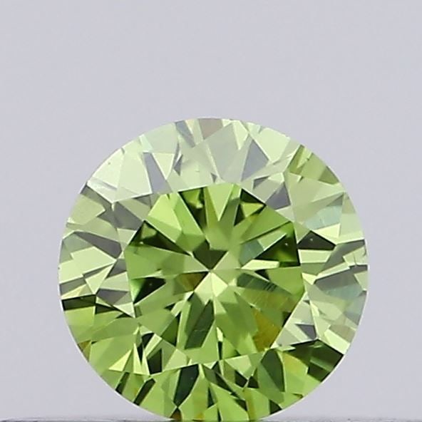 Loose Diamond - ROUND 0.2ct Fancy Vivid Green VS2: Loose Diamond - ROUND 0.2ct Fancy Vivid Green VS2 Source: This is a real non-mined Diamond that has been grown in a lab Shape: ROUND Carats: 0.2 Color: Fancy Vivid Green Certification: IGI Video: