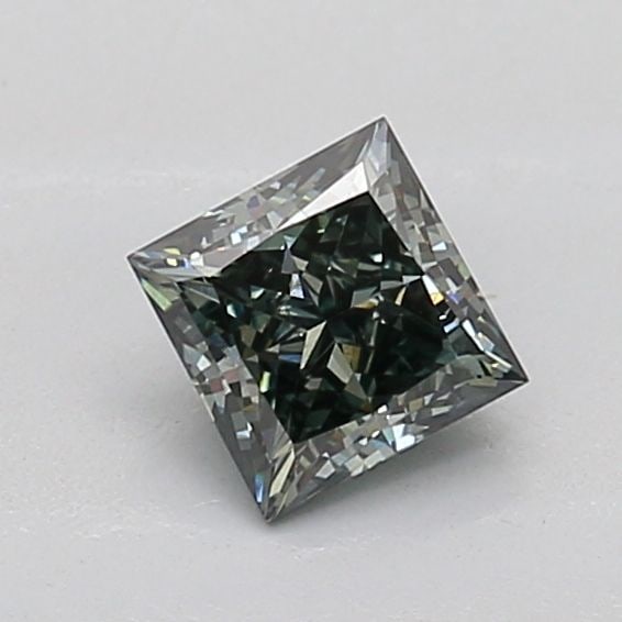 Loose Diamond - PRINCESS 0.52ct Fancy Deep Green SI1: Loose Diamond - PRINCESS 0.52ct Fancy Deep Green SI1 Source: This is a real non-mined Diamond that has been grown in a lab Shape: PRINCESS Carats: 0.52 Color: Fancy Deep Green Certification: IGI PLEAS