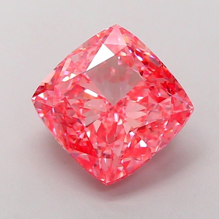 Loose Diamond - CUSHION MODIFIED 4.08ct Fancy Vivid Pink VS1: Loose Diamond - CUSHION MODIFIED 4.08ct Fancy Vivid Pink VS1 Source: This is a real non-mined Diamond that has been grown in a lab Shape: CUSHION MODIFIED Carats: 4.08 Color: Fancy Vivid Pink Certific